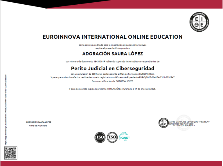TITULO PERITO EN CIBERSEGURIDAD